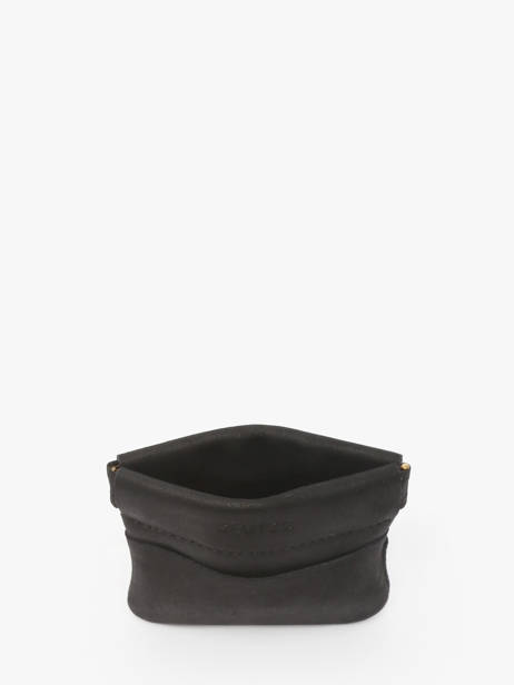 Porte-monnaie Oil Cuir Etrier Noir oil EOIL5005