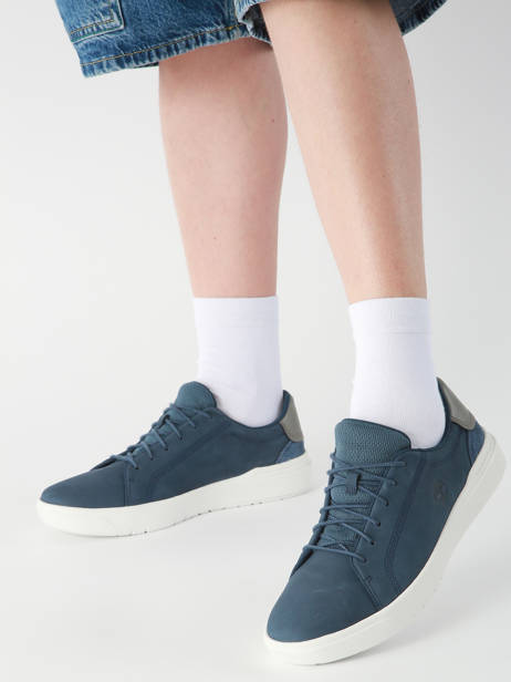 Sneakers Bay Low Lace In Leather Timberland Blue men 292C2881 other view 1
