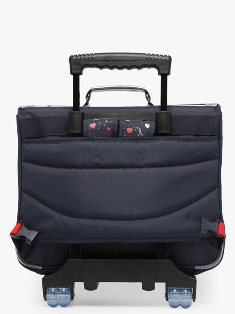 2-compartment Wheeled Satchel Tann's Blue les fantaisies f 43321 other view 5