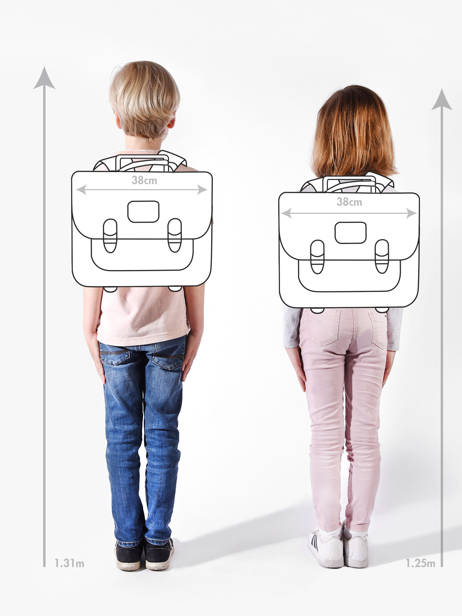 Cartable à Roulettes 2 Compartiments Tann's Vert les fantaisies f 42266 vue secondaire 1