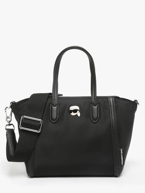 Handbag K Ikon Nylon Karl lagerfeld Black k ikon A3W30118