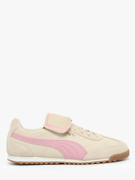 Sneakers In Leather Puma Beige women 40378001