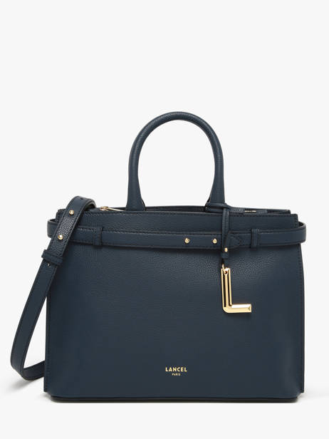 Sac Porté Main Faubourg Cuir Lancel Bleu faubourg A13528