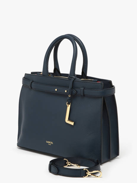 Sac Porté Main Faubourg Cuir Lancel Bleu faubourg A13528 vue secondaire 1