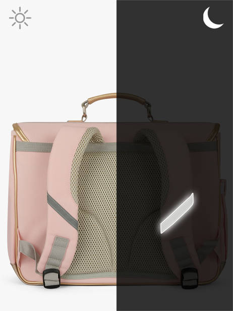 Cartable 2 Compartiments Caramel et cie Rose boheme FI vue secondaire 5