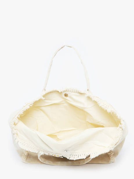 Sac Porté épaule Cabas Coton Miniprix Beige cabas Q641 vue secondaire 1