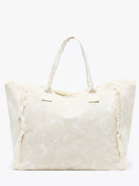 Sac Porté épaule Cabas Coton Miniprix Beige cabas Q641 vue secondaire 2