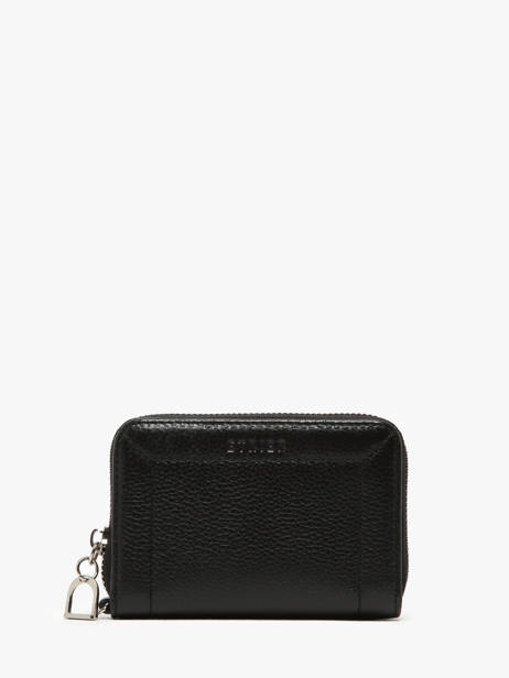 Coin Purse Leather Etrier Black altesse EALT096M