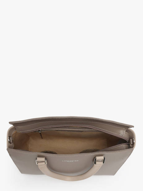 Sac Trapèze Smooth Cuir Lancaster Beige smooth 4 vue secondaire 3