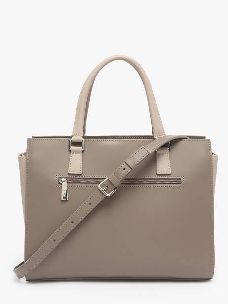 Sac Trapèze Smooth Cuir Lancaster Beige smooth 4 vue secondaire 4