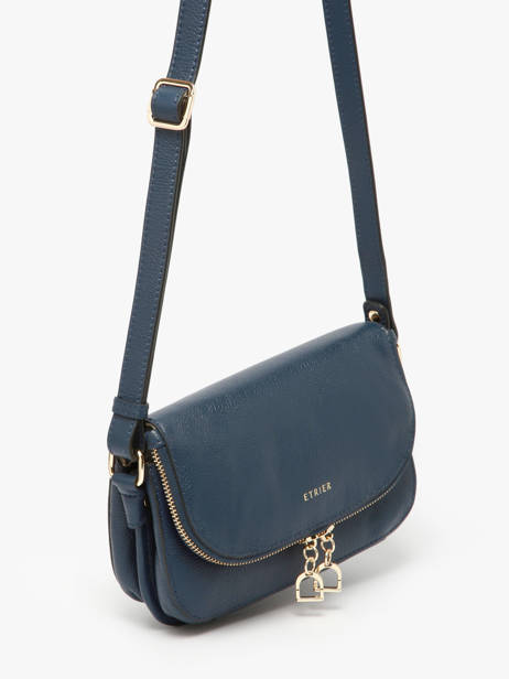 Small Leather Tradition Crossbody Bag Etrier Blue tradition ETRA059S other view 2