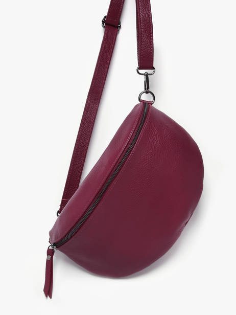 Sac Banane Caviar Cuir Milano Rouge caviar CA21123 vue secondaire 2