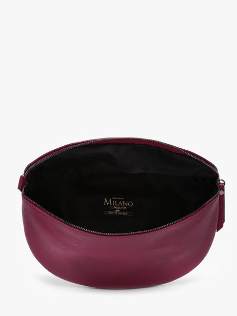 Sac Banane Caviar Cuir Milano Rouge caviar CA21123 vue secondaire 3