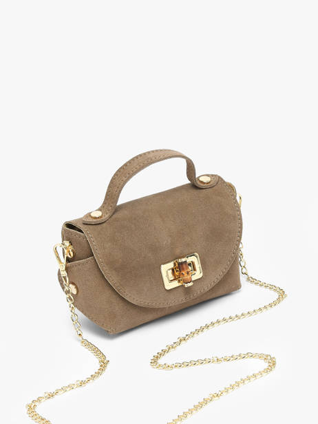 Sac Bandoulière Velvet Cuir Milano Marron velvet VE24117 vue secondaire 2