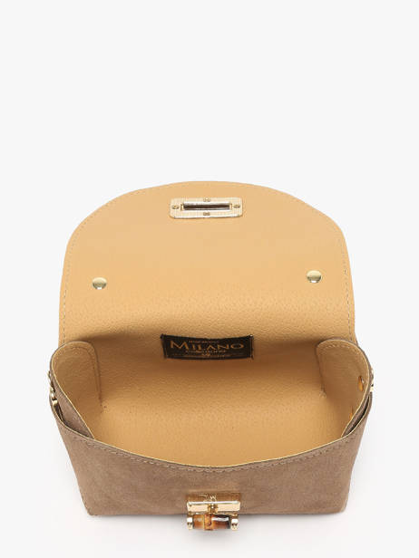 Sac Bandoulière Velvet Cuir Milano Marron velvet VE24117 vue secondaire 3