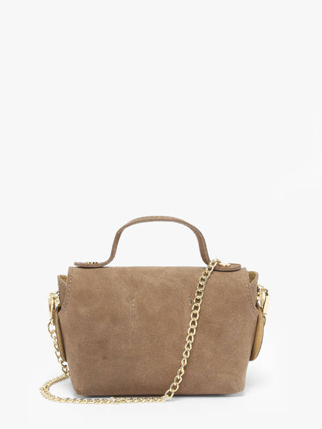 Sac Bandoulière Velvet Cuir Milano Marron velvet VE24117 vue secondaire 4
