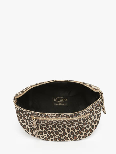 Sac Banane Velvet Leopardo Cuir Milano Beige velvet leopardo VL24091 vue secondaire 3