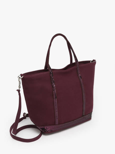Petit Cabas Zippé Paillettes Vanessa bruno Violet cabas 1V40435 vue secondaire 2