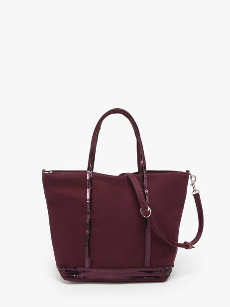 Petit Cabas Zippé Paillettes Vanessa bruno Violet cabas 1V40435 vue secondaire 4