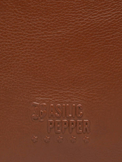 Sac Porté épaule Cow Cuir Basilic pepper Marron cow BCOW80 vue secondaire 5