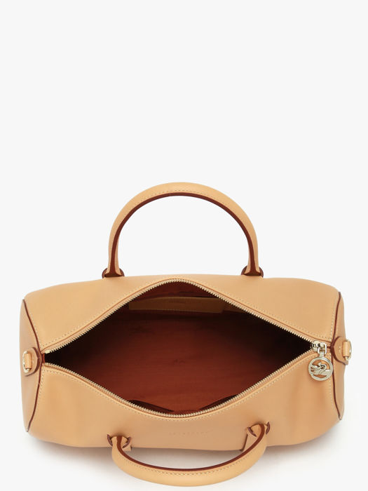 Longchamp Daylong chevron Sacs porté main Marron