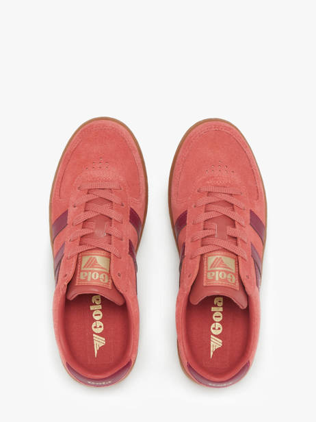 Sneakers Grandslam In Leather Gola Red women CLA589 other view 3