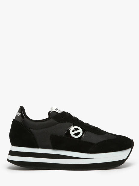 Sneakers Plateforme En Cuir No name Noir women IMN60415