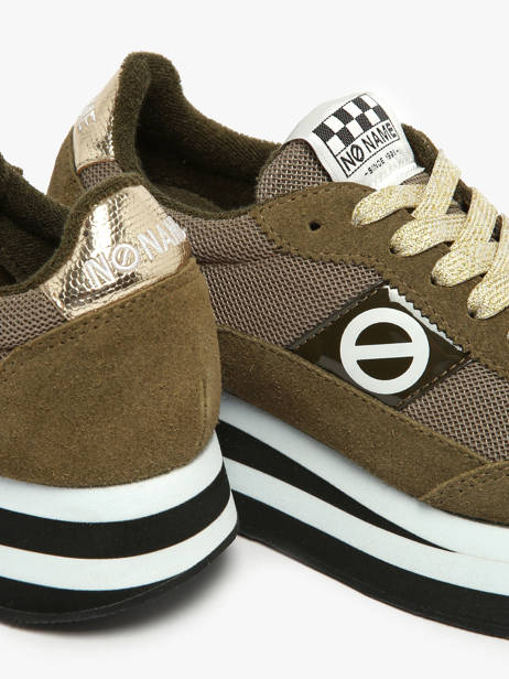 Sneakers Plateforme En Cuir No name Vert women IMKNITAY vue secondaire 2