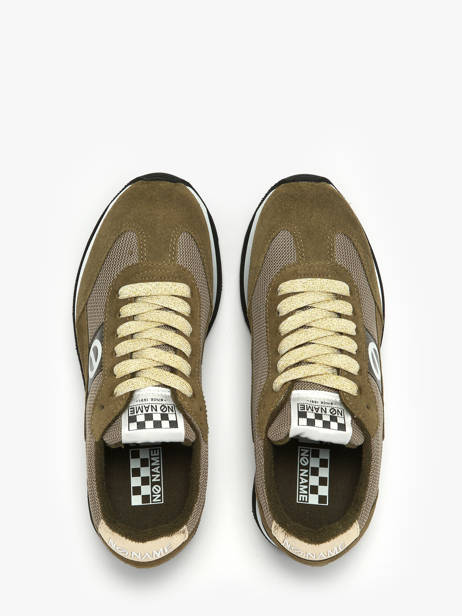Sneakers Plateforme En Cuir No name Vert women IMKNITAY vue secondaire 3