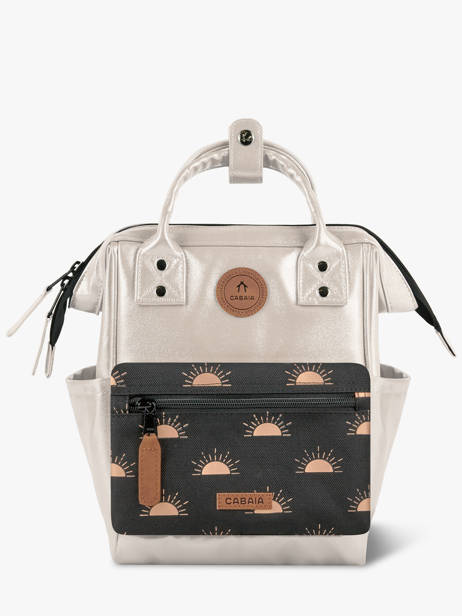 1 Compartment Backpack Cabaia Beige adventurer XS other view 2