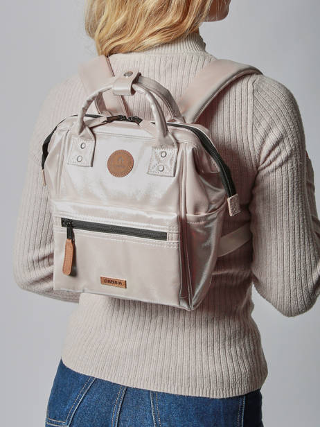 1 Compartment Backpack Cabaia Beige adventurer XS other view 1