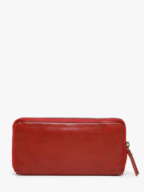 Wallet Leather Biba Red heritage BT10 other view 2