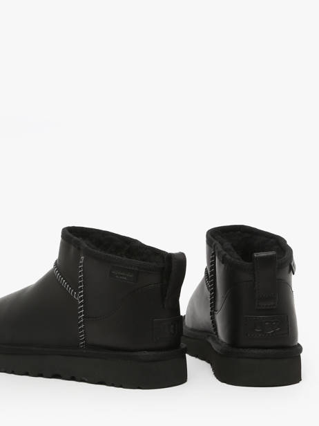 Boots In Leather Ugg Black women 1163490 other view 3