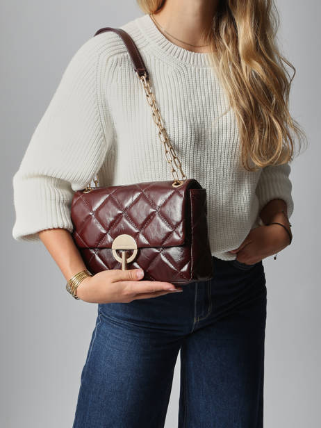 Grand Sac Moon En Cuir Vanessa bruno Marron moon 84V40329 vue secondaire 1