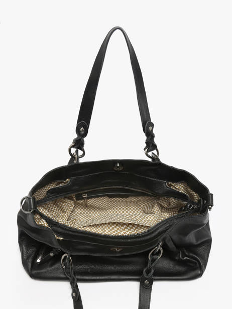 Shoulder Bag Vintage Leather Mila louise Black vintage 3826C other view 3