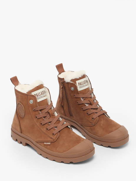 Boots In Leather Palladium Brown women 95982291 other view 2