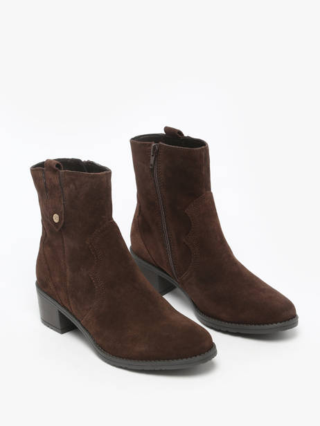 Bottines à Talon En Cuir Tt. bagatt Marron women 14006100 vue secondaire 2