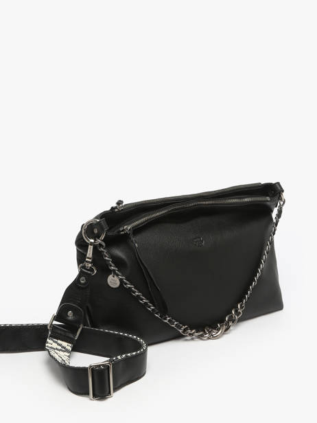 Shoulder Bag Vintage Leather Mila louise Black vintage 3822C other view 2