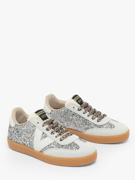 Sneakers Berlin In Leather Victoria Silver women 1126223 other view 2