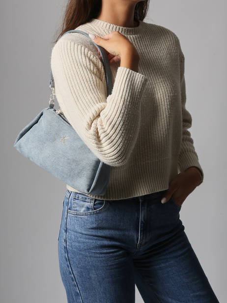 Shoulder Bag Logo Denim Cotton Calvin klein jeans Blue logo denim 4F3222G other view 1