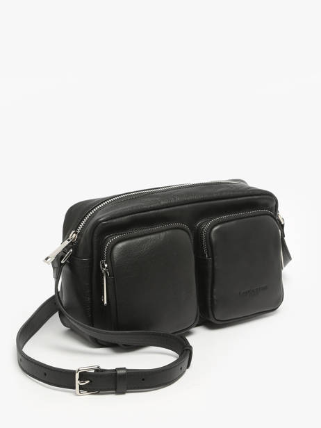 Shoulder Bag Soft Caramella Leather Lancaster Black soft caramella 6 other view 2