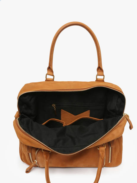 Shopping Bag Vintage Leather Nat et nin Brown vintage MACY other view 3