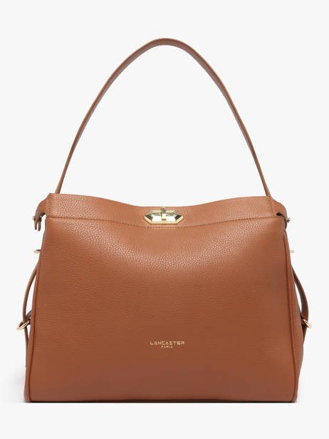 Shoulder Bag Mademoiselle Romy Leather Lancaster Beige mademoiselle romy 106