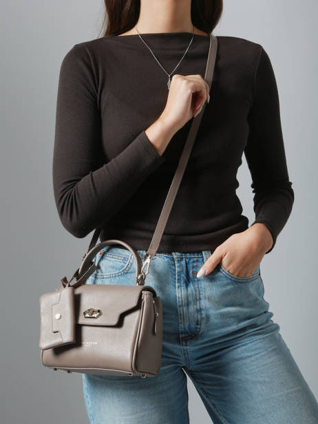 Shoulder Bag Mademoiselle Grace Leather Lancaster Brown mademoiselle grace 101 other view 1