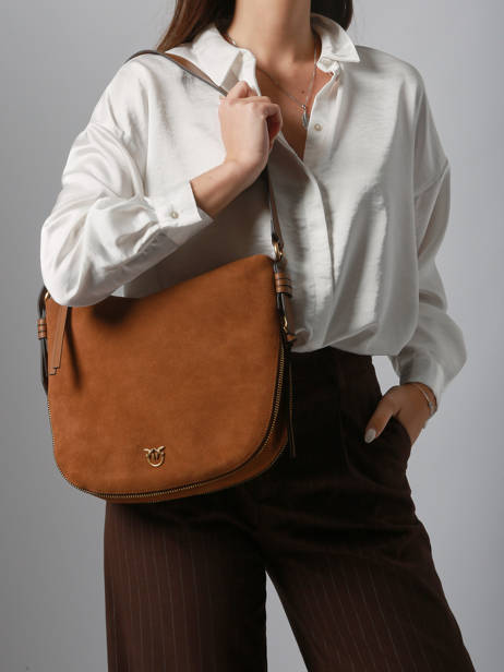 Hobo Love Bag Icon Pinko Brown love bag icon 5113A2JH other view 1