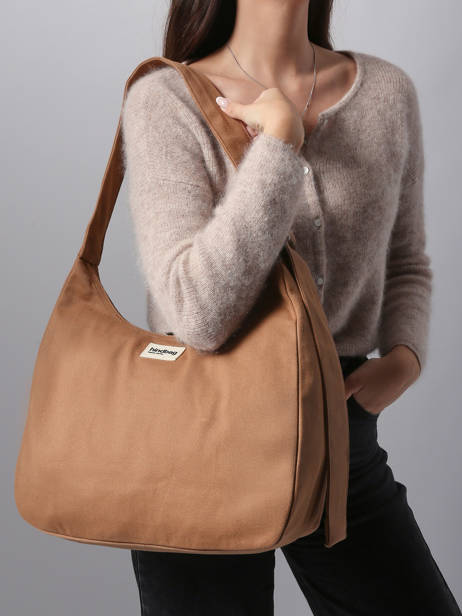 Cotton Claire Tote Bag Hindbag Brown best seller CLAIRE other view 1