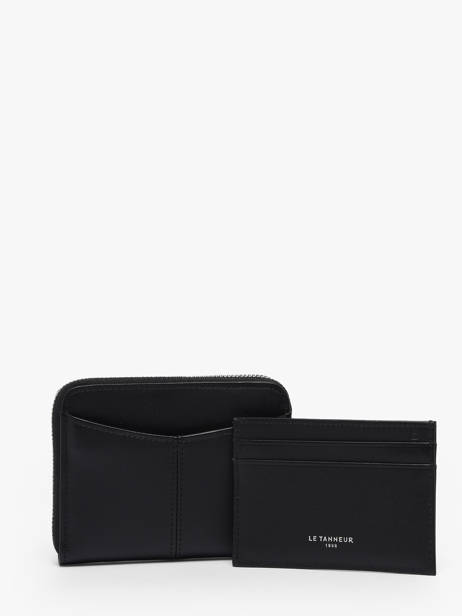 Coin Purse With Card Holder Charlotte Leather Le tanneur Black charlotte TOTT3110 other view 3