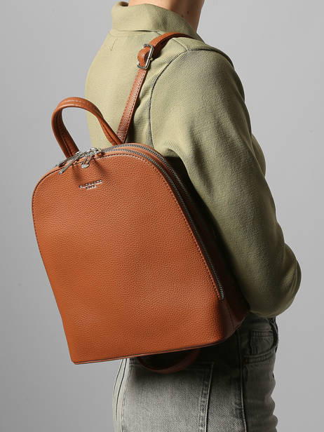 Backpack Miniprix Brown grained F2547 other view 1