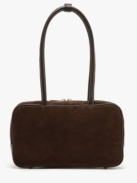 Shoulder Bag Velvet Caviar Leather Milano Brown velvet caviar VC25093