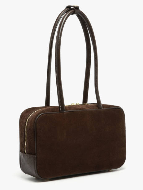 Shoulder Bag Velvet Caviar Leather Milano Brown velvet caviar VC25093 other view 2